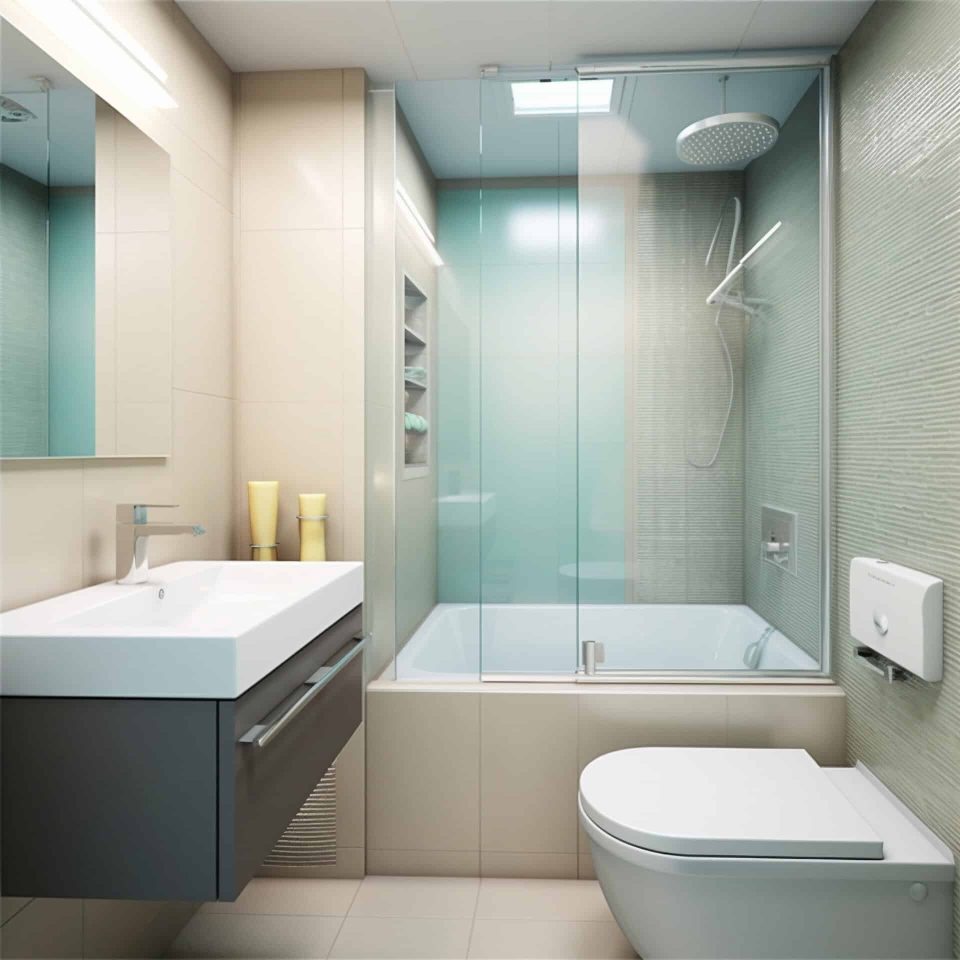 Salle de bain au style moderne